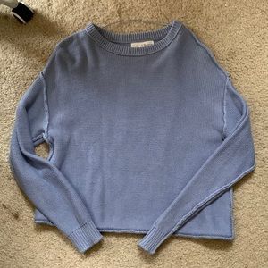 blue sweater